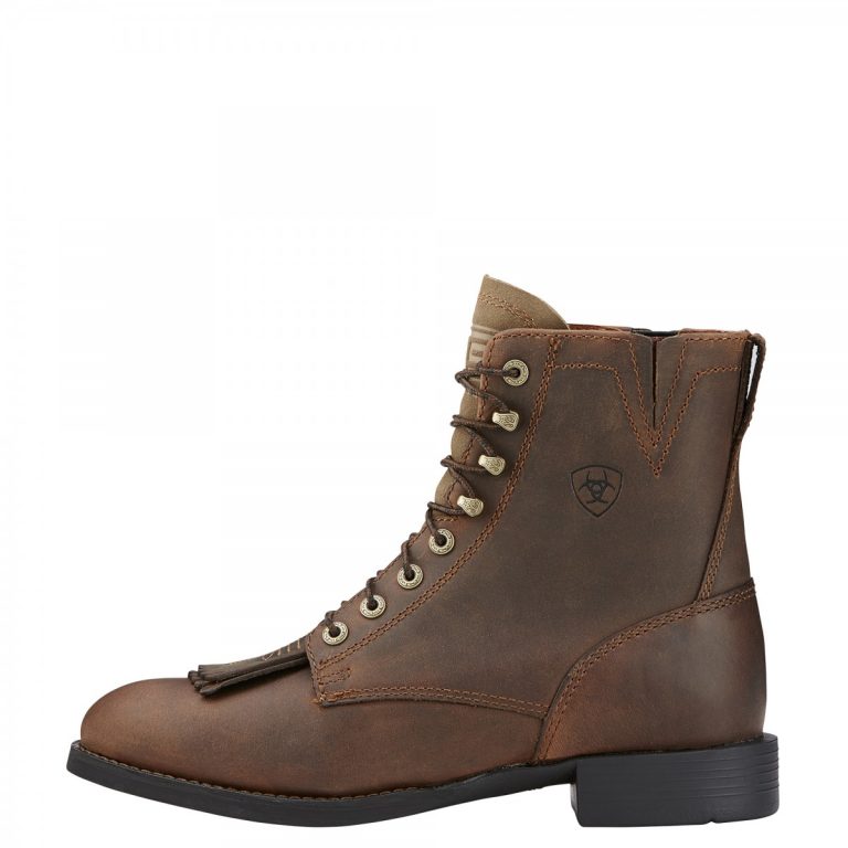 Bottes Homme Ariat Heritage Lacer – Marron Vieilli – Taille 9 US (42 EU) – Neuves