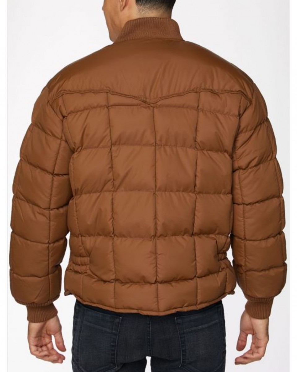 Men's Western Nylon Jacket - Cognac - El Potrerito