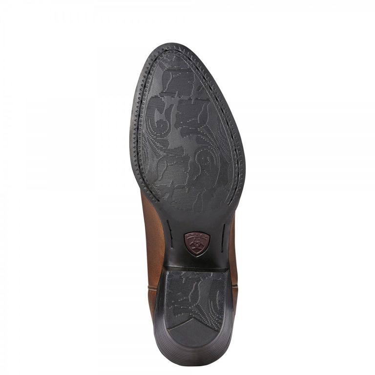Ariat Stivali Western Donna Heritage Western R Toe – Pelle Nera E Marrone Chiaro, Taglia 9.5 B, Tecnologia ATS Antifatiga
