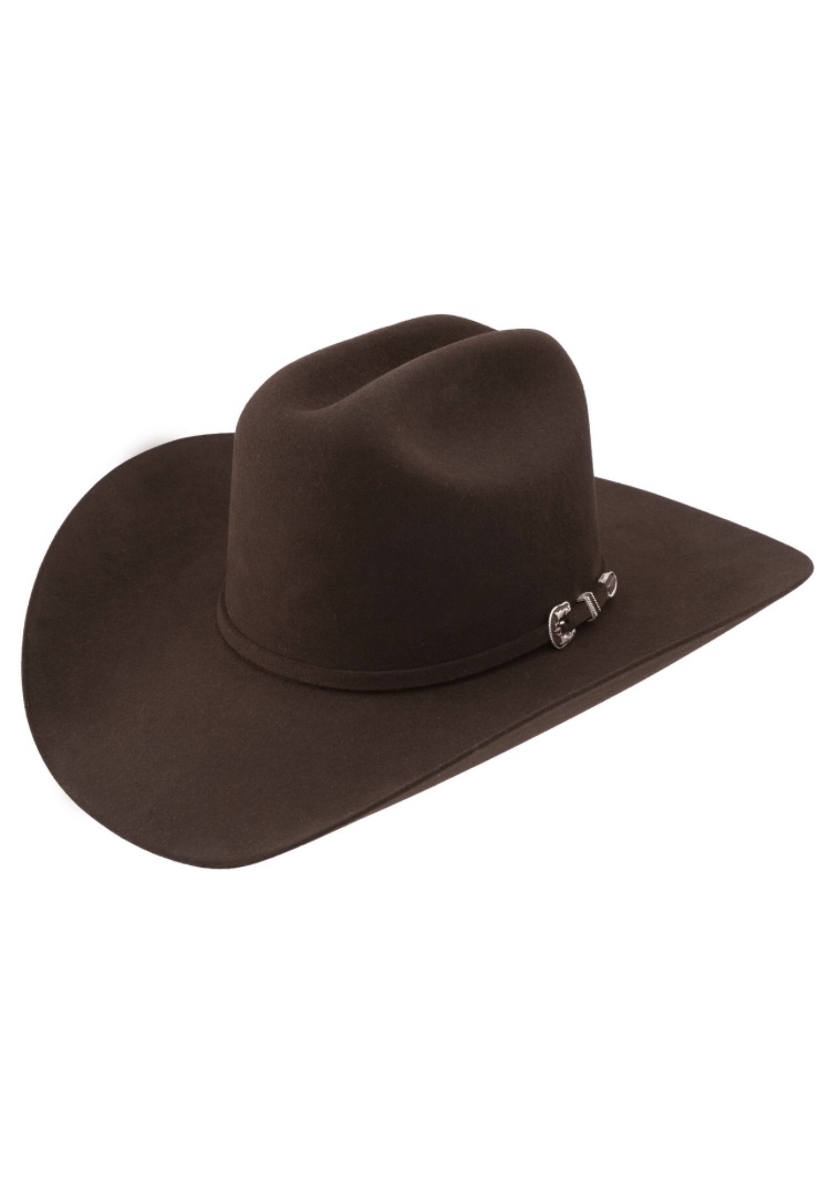6x Stetson Spartan Fur Felt Hat With Feather Chocolate