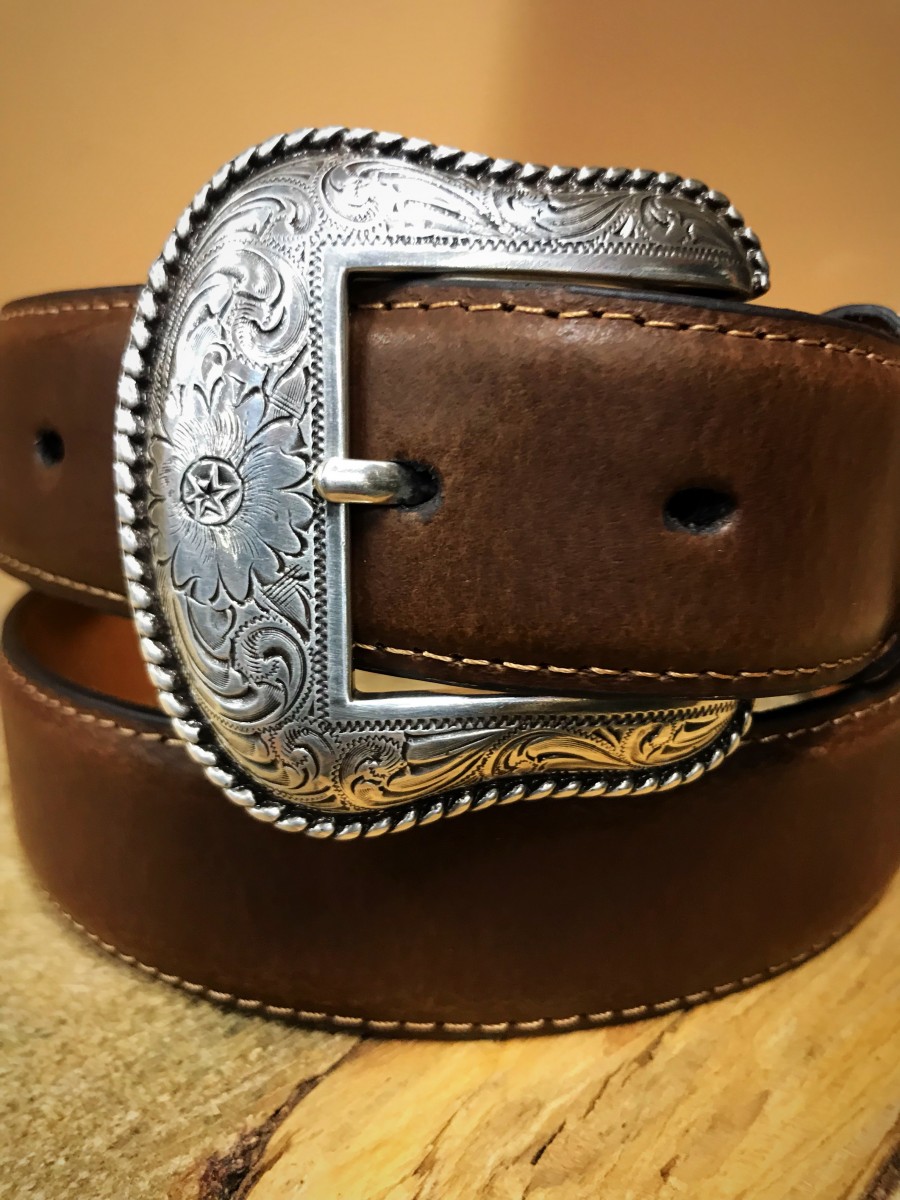 NOCONA – Men’s Western Leather Belt (Chestnut ) – El Potrerito