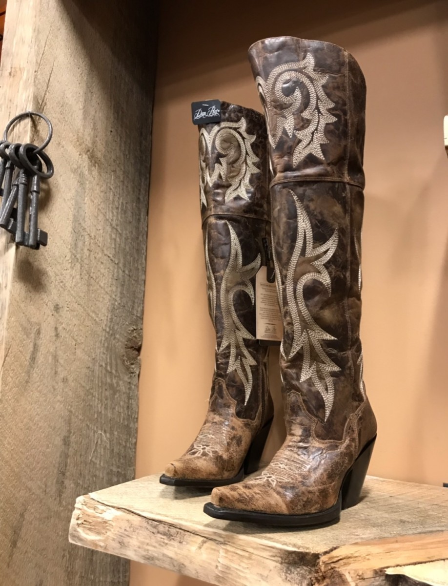 knee high cowboy boots