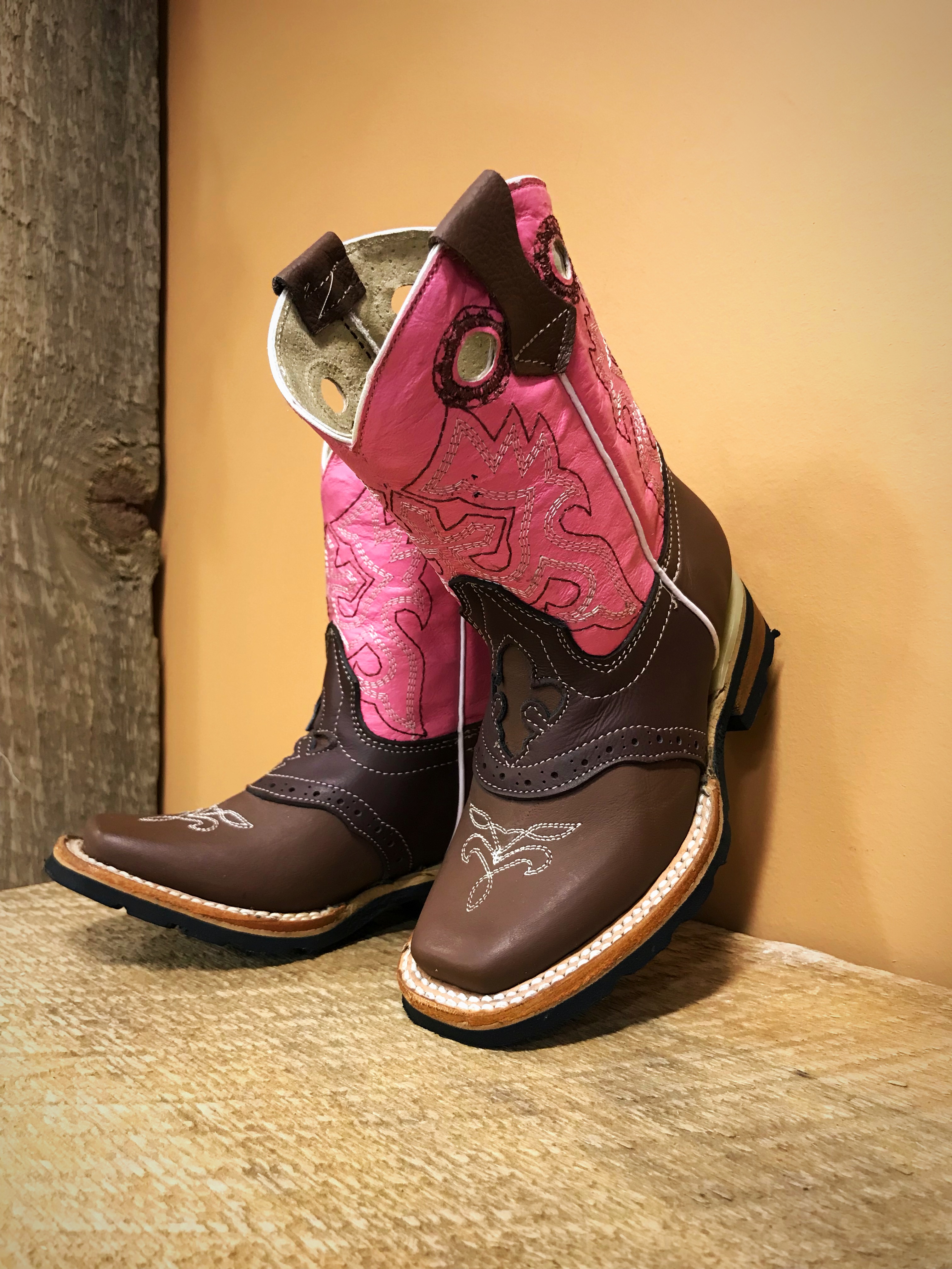 STONE BOOTS - Girl's Square Toe Cowgirl 