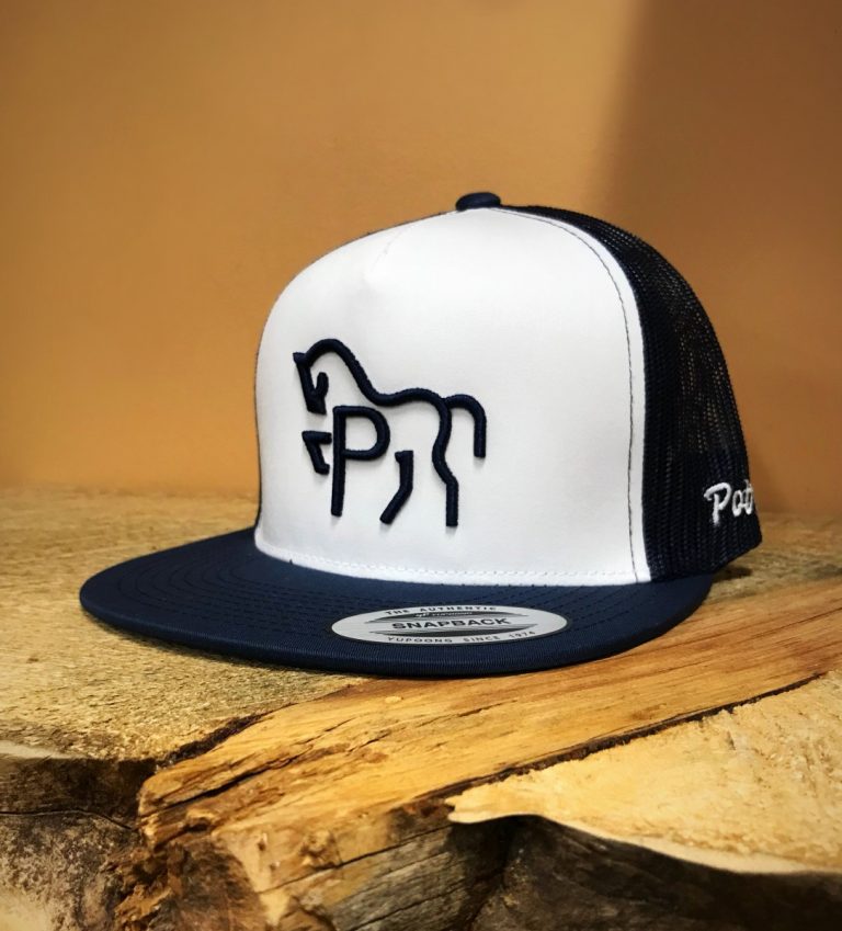 El Potrerito – ” Caballo Bailador ” Logo Snapback Cap ( Navy / White ...