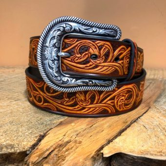 Ariat Women's Black Floral Belt