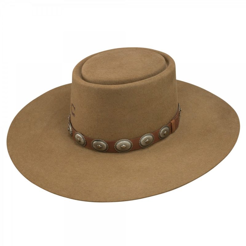 Charlie 1 Horse Women’s High Desert Felt Hat 4X ( Brown ) El Potrerito