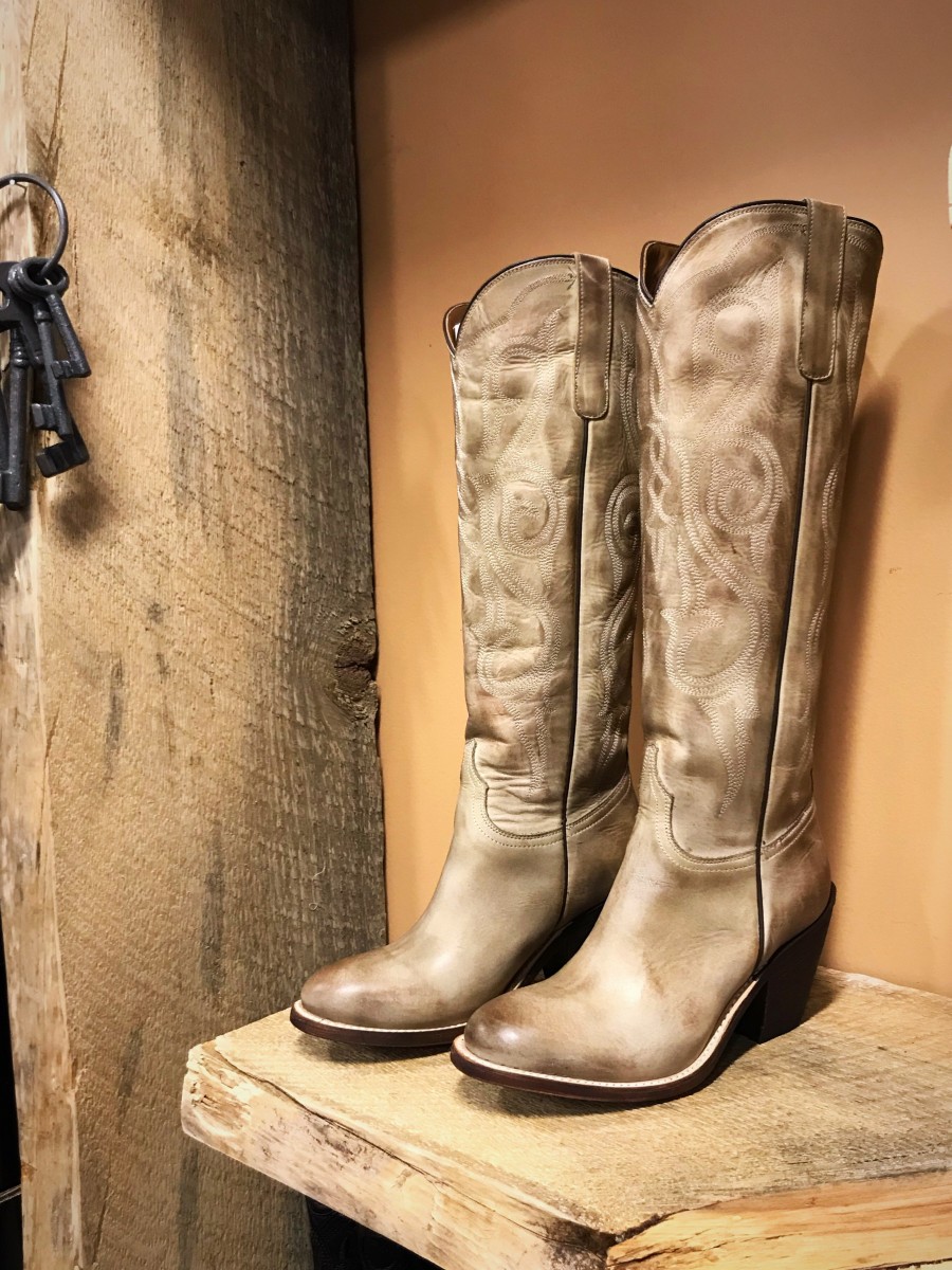 cowgirl Tall Boots ( Eggshell Comanche 