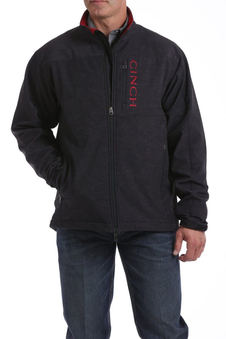 CINCH â Menâs Concealed Carry Bonded Jacket ( Charcoal / Brick ) â El Potrerito