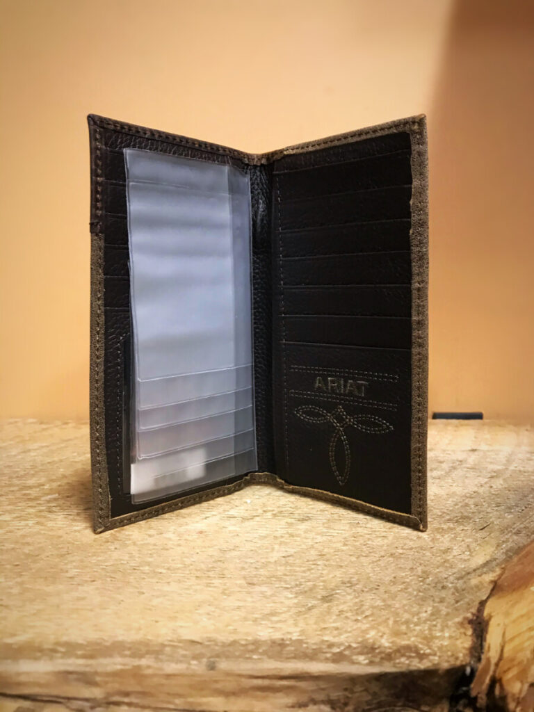 ariat boot stitched rodeo wallet