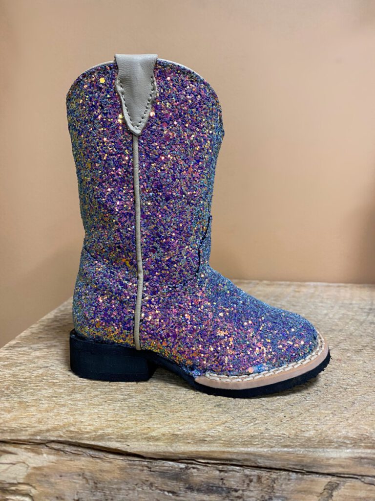 Tanner Mark Infant /Toddler Square Toe Boots (Blue Mermaid Blue