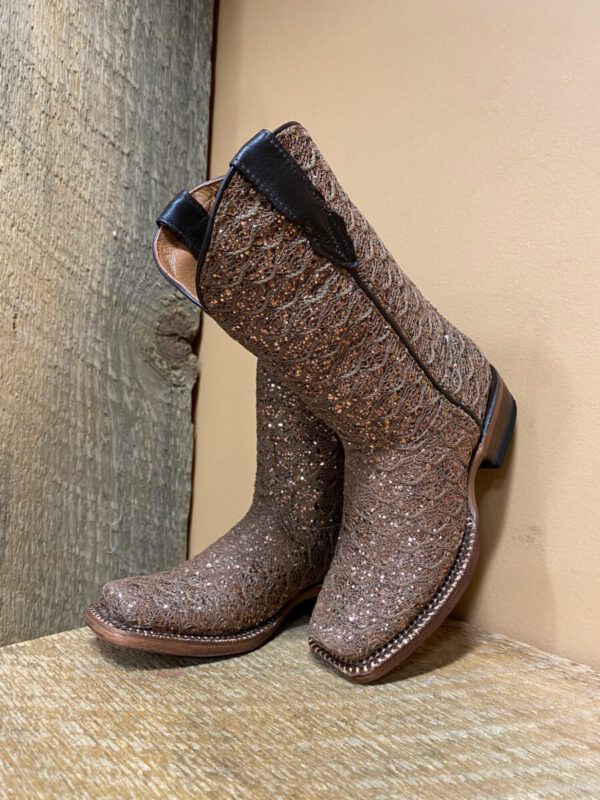 Girls Shimmer Glitter Cowgirl Boots El Potrerito