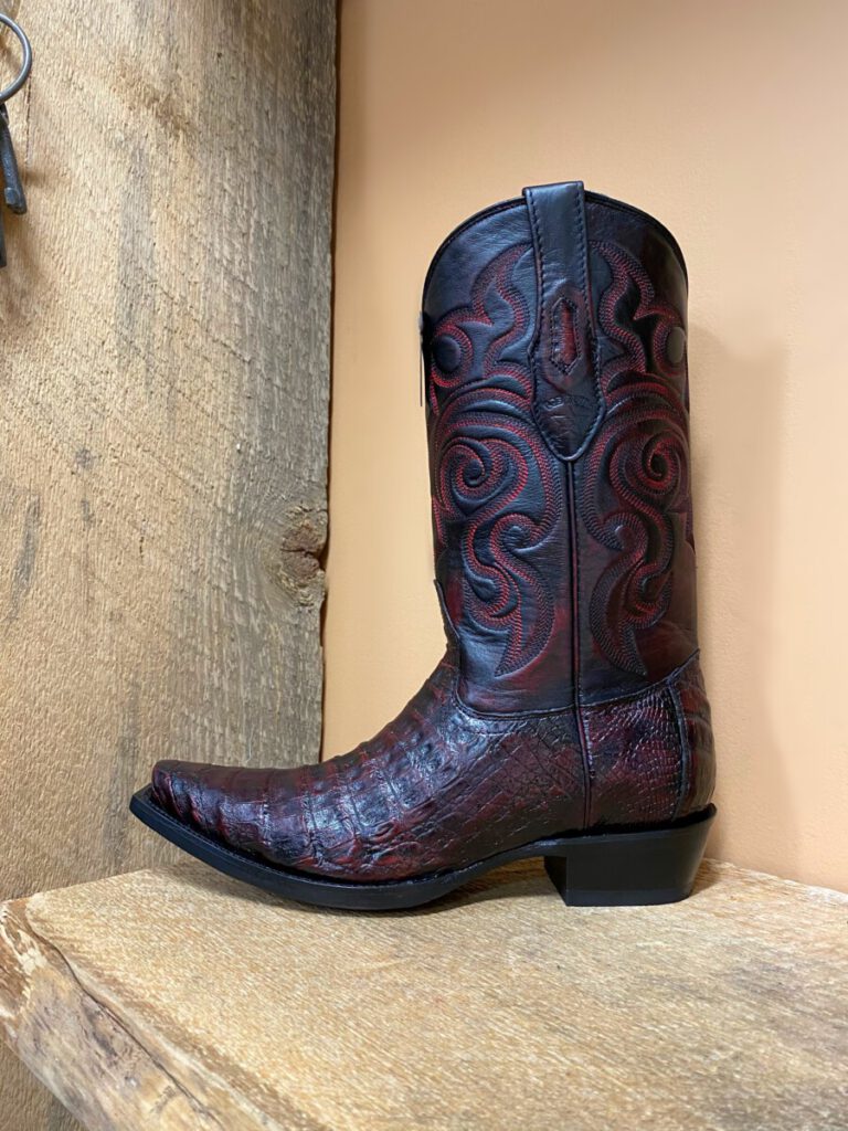 black cherry cowboy boots for men