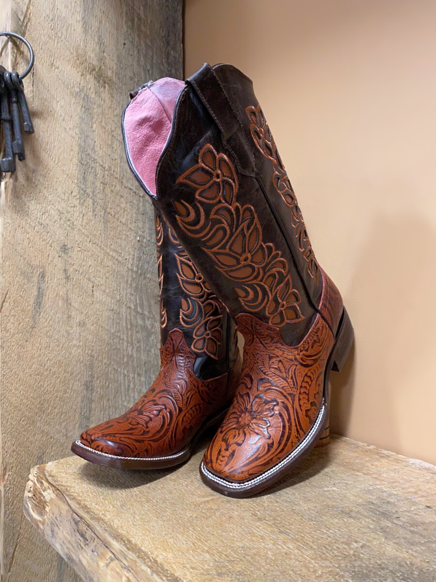 womens tooled boots