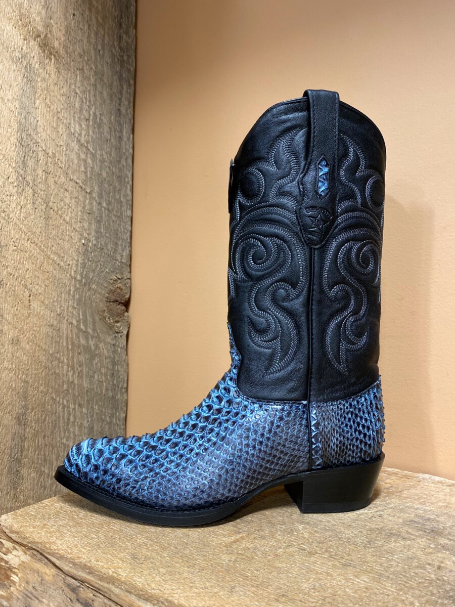 Los Altos -Men’s Los Altos Phyton J Toe Boots Rustic Blue – El Potrerito
