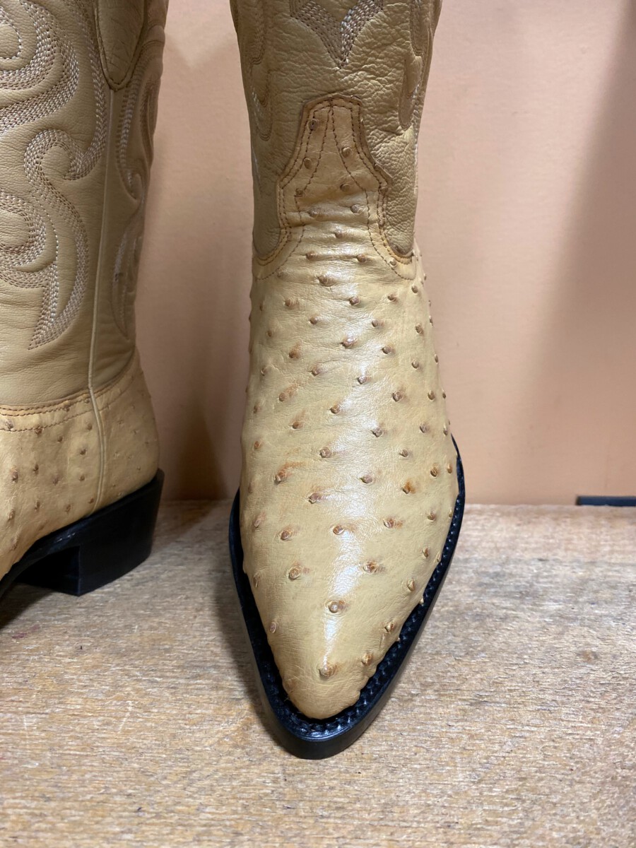 thumbnail image 2 of Los Altos Men's Natural Genuine Ostrich Leg Western Cowboy Boots – J-Toe, D Width, 990549 2 of 2