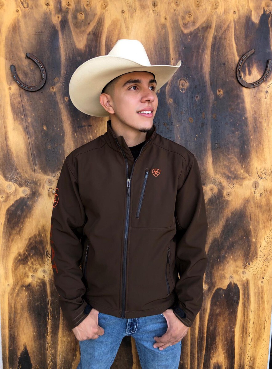 ARIAT Giacca Uomo Softshell Elasticizzata Con Logo - Leggera, Con Zip E Cordino In Vita
