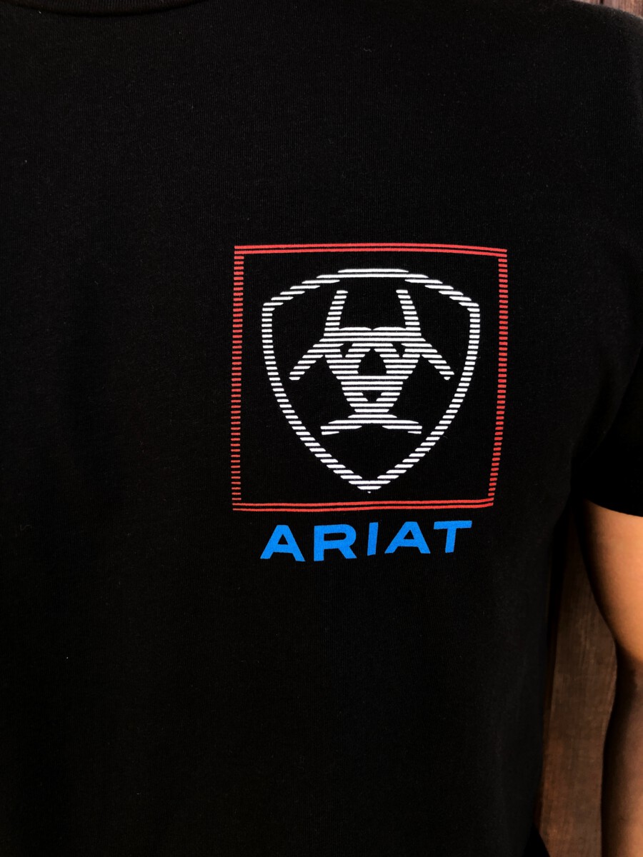 ARIAT – MEN’S Ariat Linear T-Shirt ( Black ) – El Potrerito