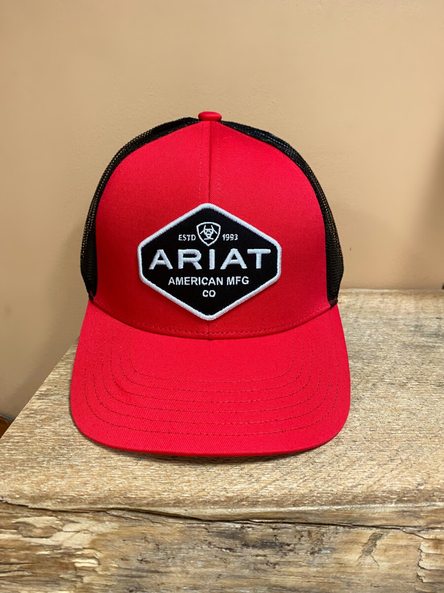 ARIAT – Men's Cap ( Red / Black ) – El Potrerito