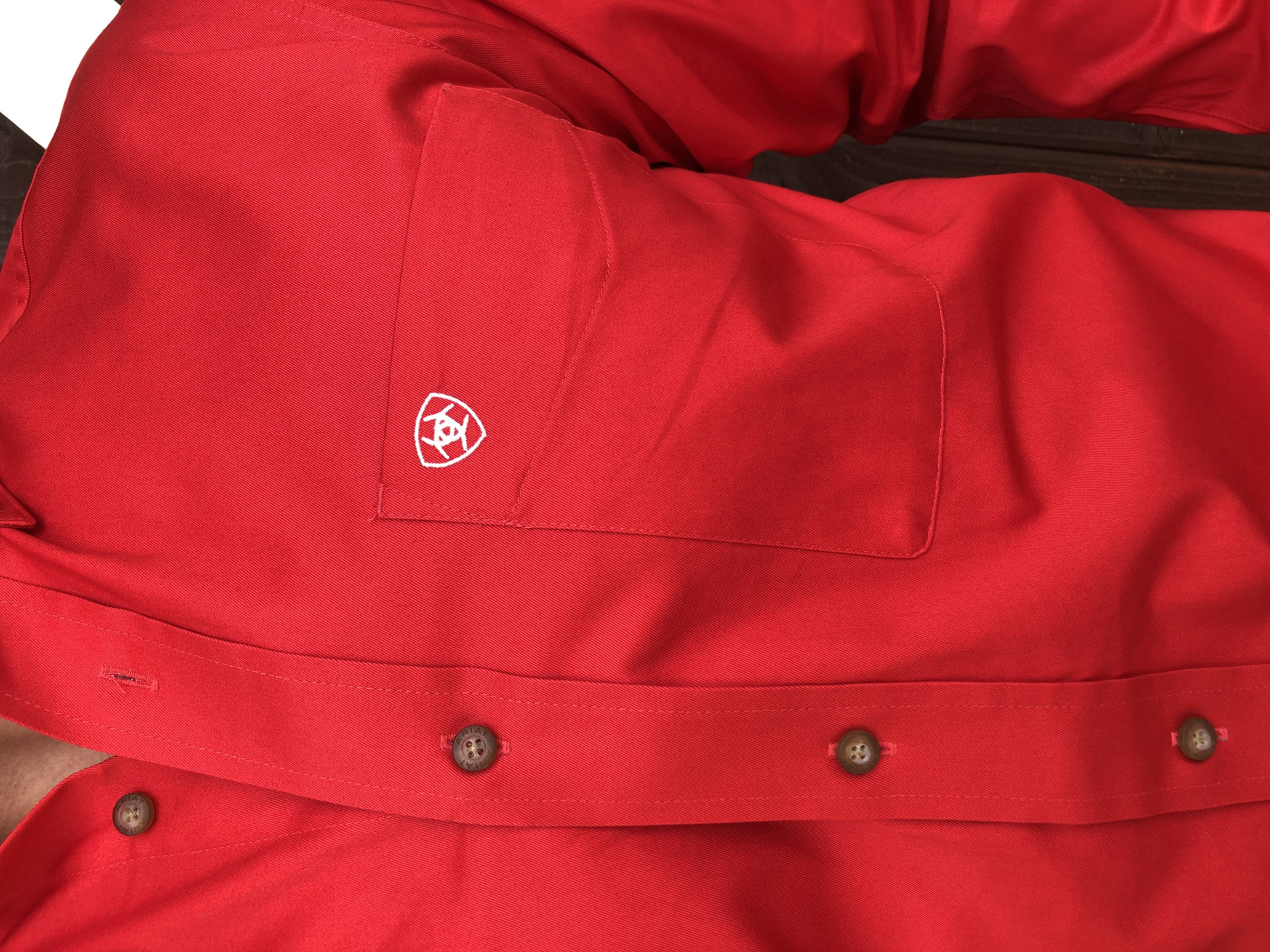 ARIAT - MEN'S Marketing Shirt (Red / White )