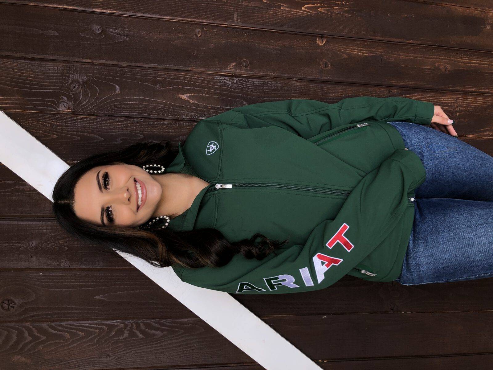 ARIAT Classic Team Softshell MEXICO Jacket ( Verde ) FINAL SALE El
