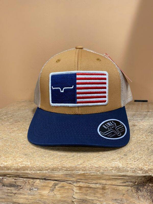 KIMES RANCH – CAP American Trucker (Work Wear Brown/ Navy) – El Potrerito