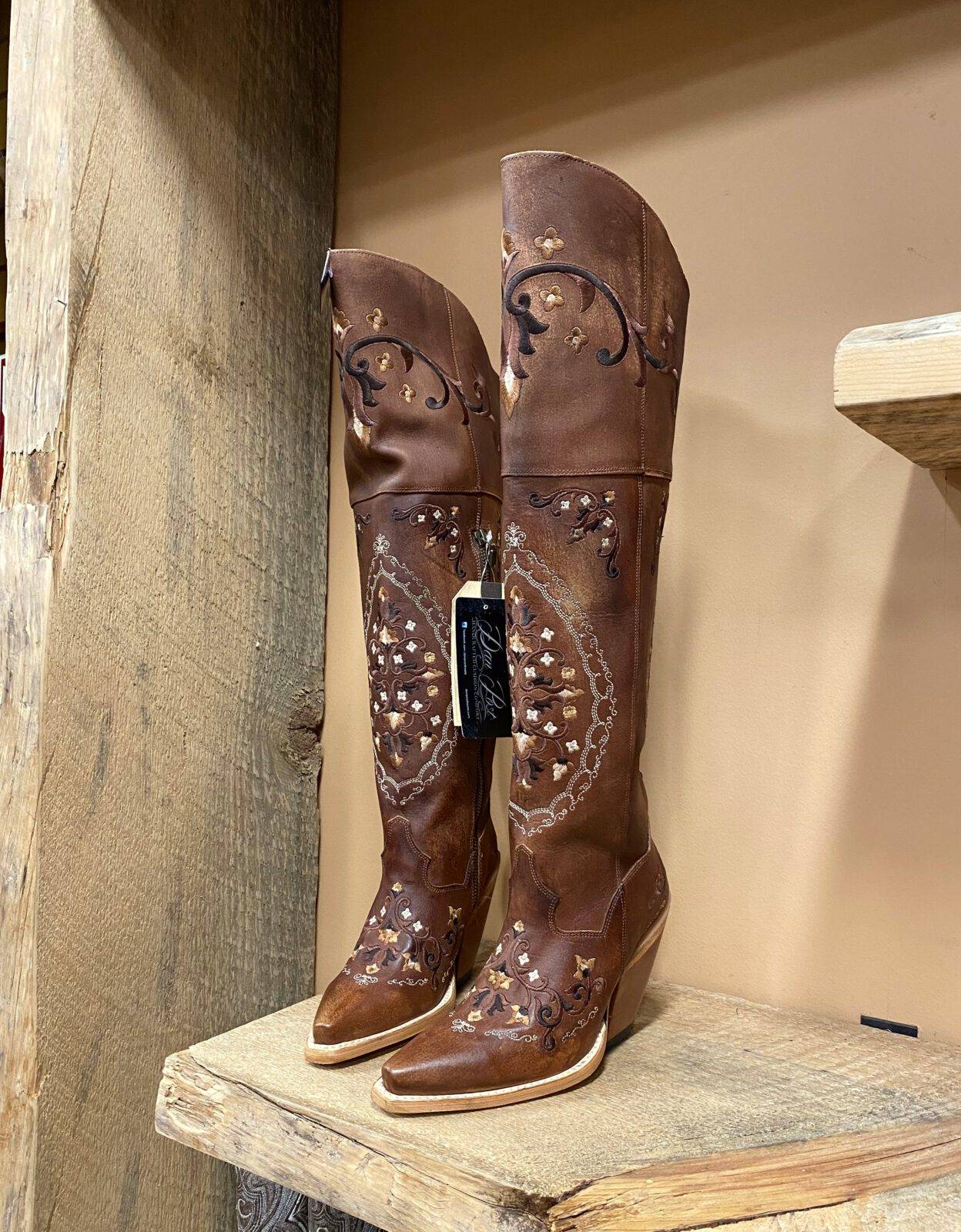 DAN POST – Women’s Jilted Knee High Western / Fashion Boot( Brown ...