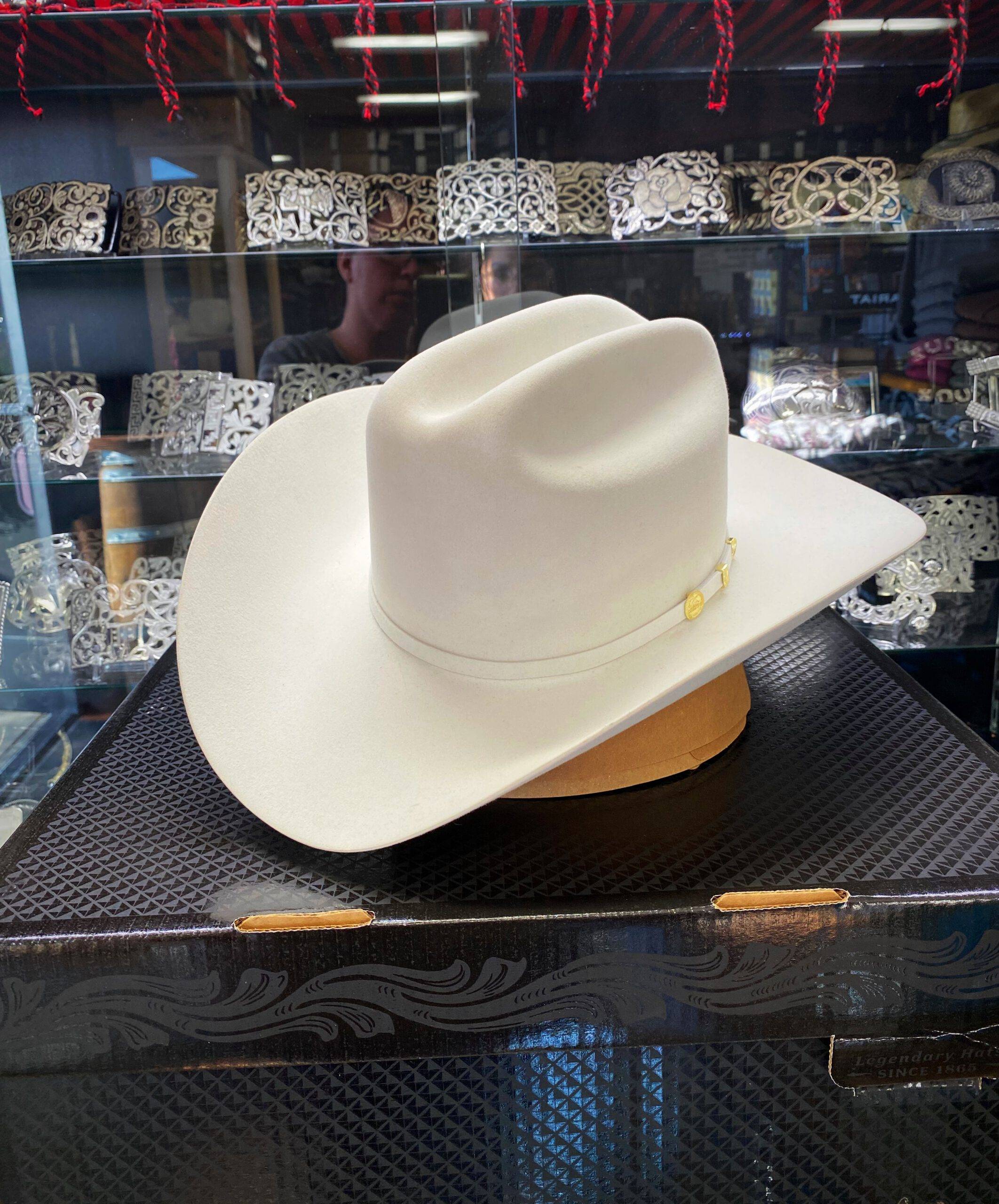Stetson EL PRESIDENTE 100X PREMIER COWBOY HAT White El Potrerito